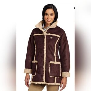 Carhartt Boulder Parka Faux Suede Sherpa Lined Jacket #100044